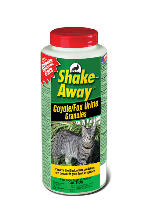 Shake-Away Coyote/Fox Urine Cat Repellent Granules Organic-28.5 oz