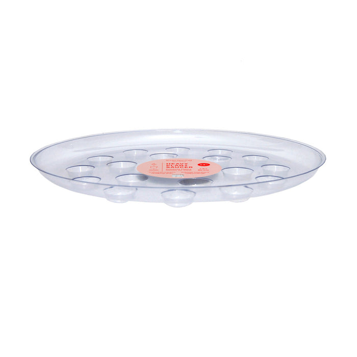 Curtis Wagner Plastics Carpet Saver Heavy Footed Saucer-Clear, 14 in