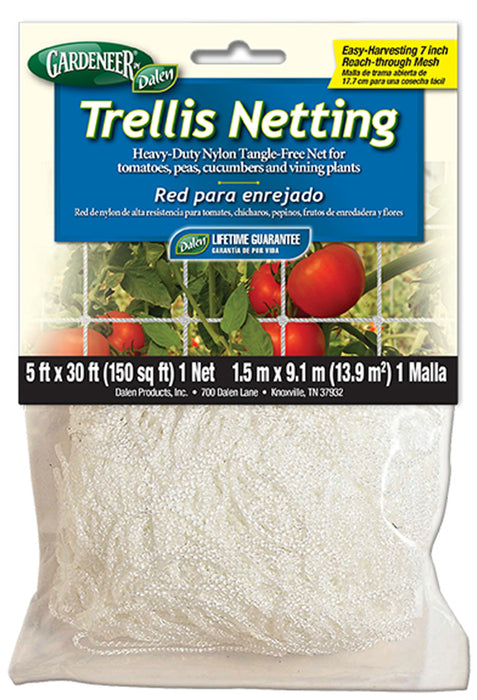 Dalen Gardeneer Trellis Netting-White, 5Ft X 30 ft