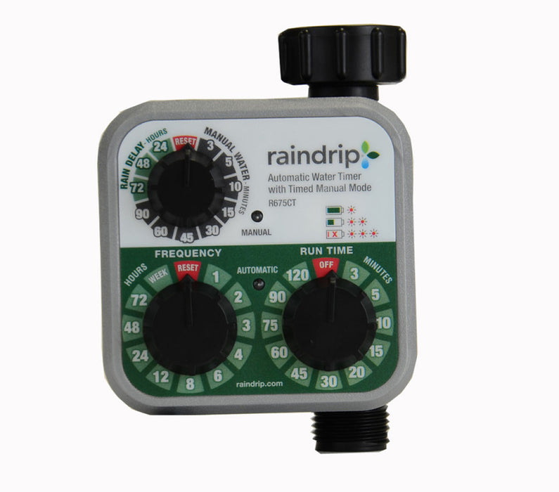 Raindrip Automatic Water Timer Analog 3 Dial-Multi