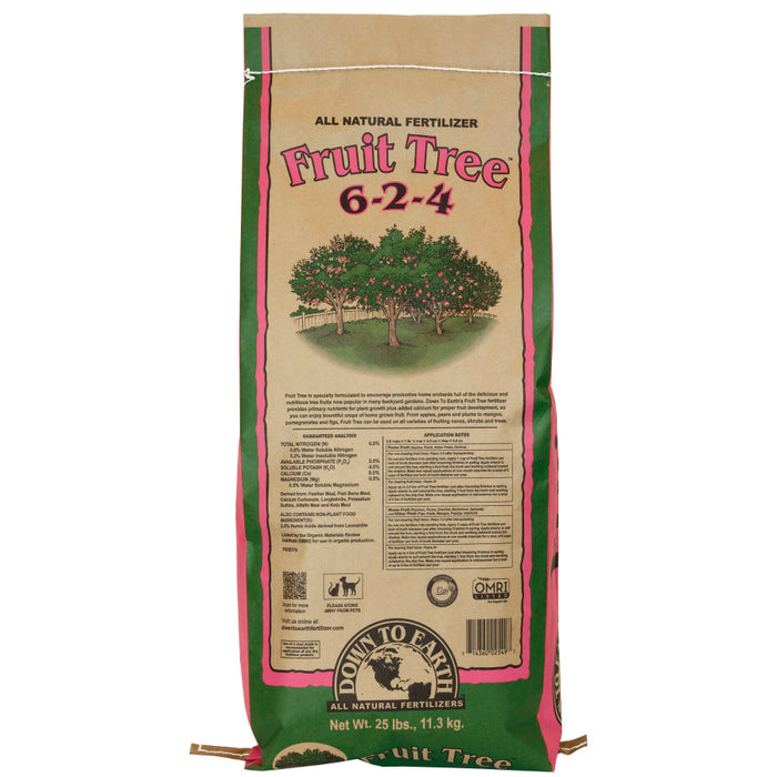 Down To Earth Fruit Tree Natural Fertilizer 6-2-4-25 lb