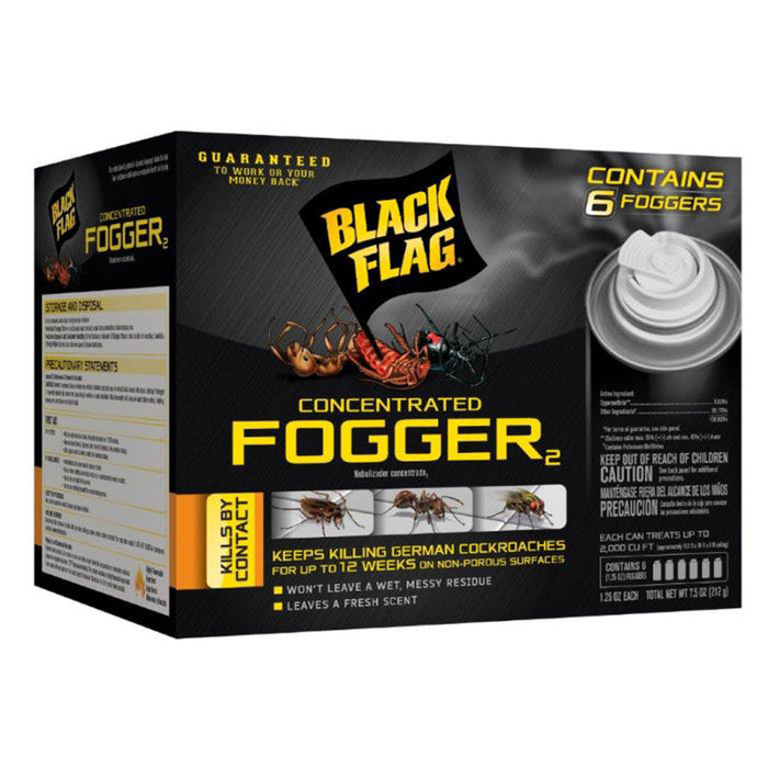 Black Flag Concentrated Insect Fogger Indoor-6Pk, 1.25 oz