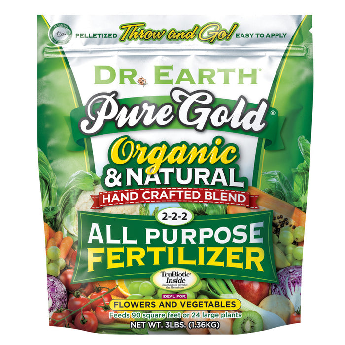 Dr. Earth Pure Gold All Purpose Fertilizer 2-2-2-3 lb