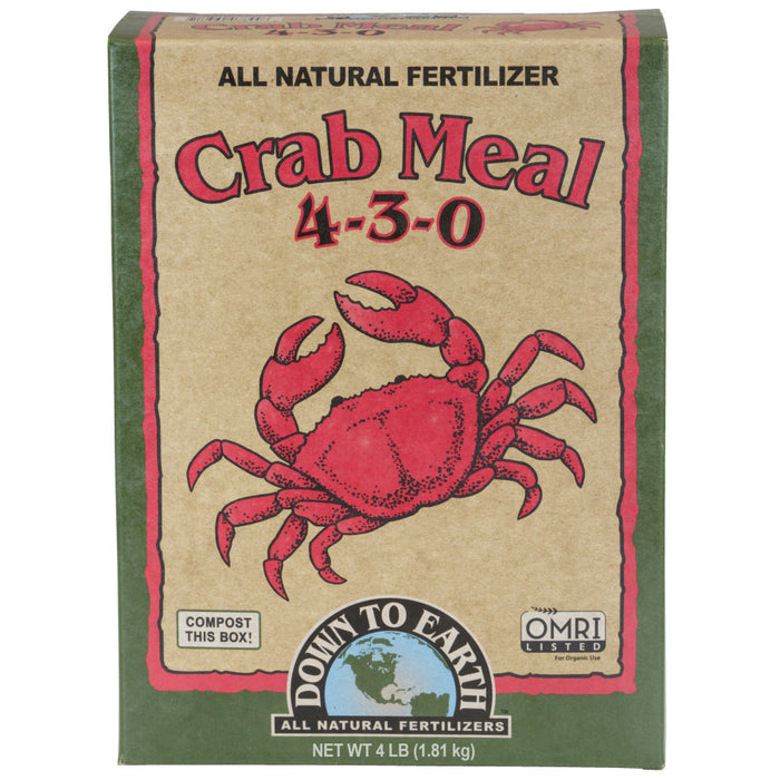 Down To Earth Crab Meal Natural Fertilizer 4-3-0 OMRI-4 lb