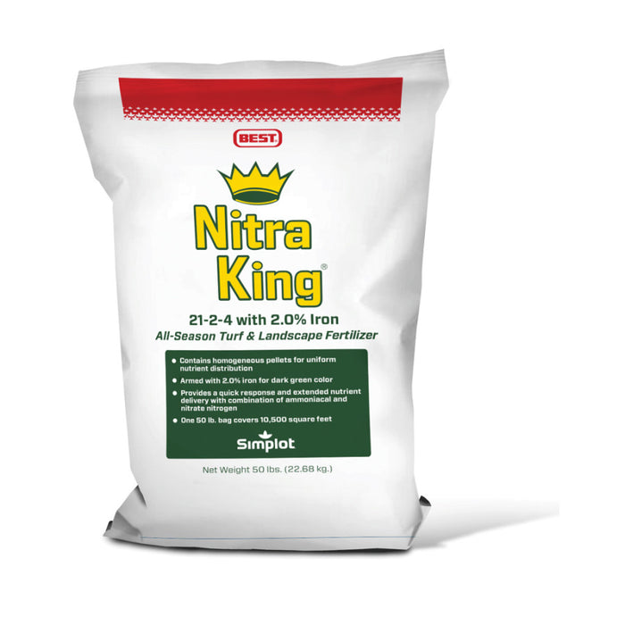 Best Nitra King Turf & Landscape Fertilizer 21-2-4-50 lb