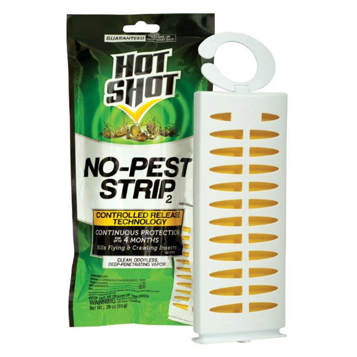 Hot Shot No-Pest Strip Kills Flying & Crawling Insects-2.29 oz