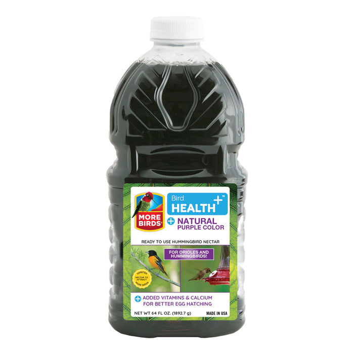 Classic Brands More Birds® Bird Health+™ Natural Ready to Use Nectar-Purple, 64 oz