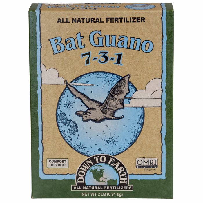 Down To Earth Bat Guano Natural Fertilizer 7-3-1-2 lb