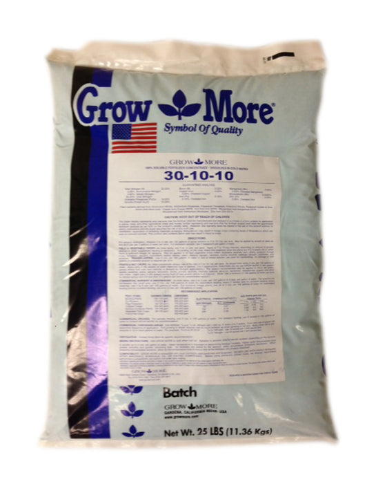 Grow More Soil Acidifier Water Soluble Plant Food Fertilizer 30-10-10-25 lb