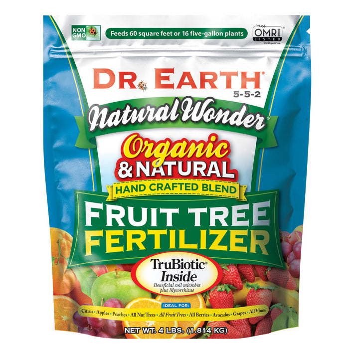 Dr. Earth Natural Wonder Premium Fruit Tree Fertilizer 5-5-2-4 lb