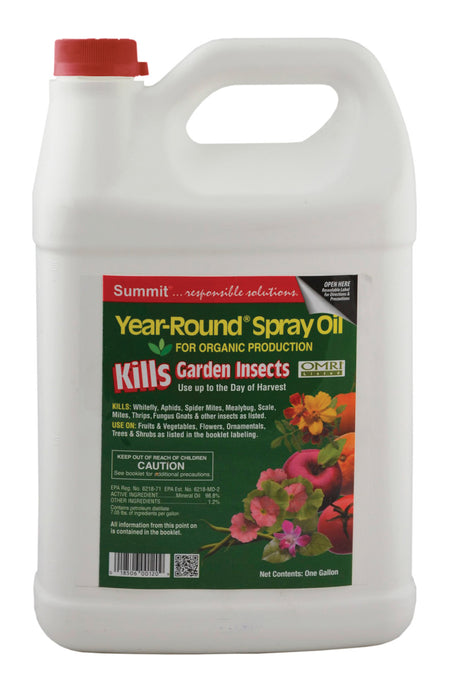 Summit Year-Round Spray Oil Kills Garden Insects Concentrate Refill-1 gal