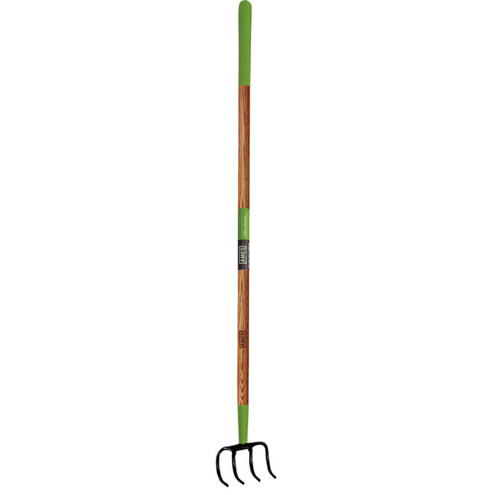 Ames Forged Garden Cultivator 4-Tine with Ash Handle