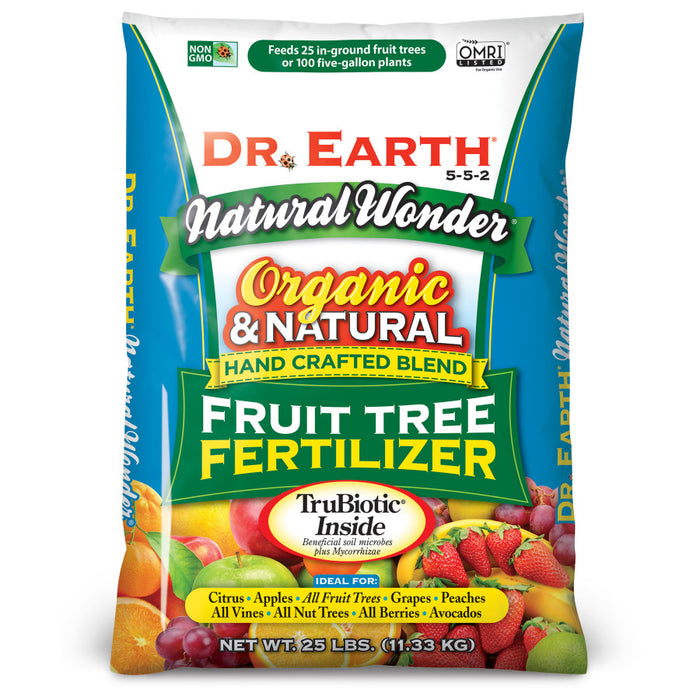 Dr. Earth Natural Wonder Premium Fruit Tree Fertilizer 5-5-2-25 lb