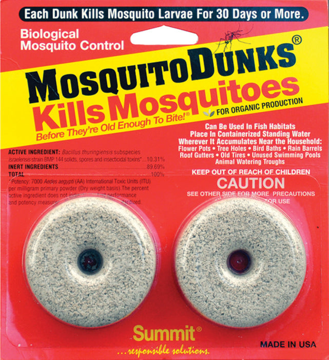 Summit Mosquito Dunks Kills Mosquitoes Organic-2 pk