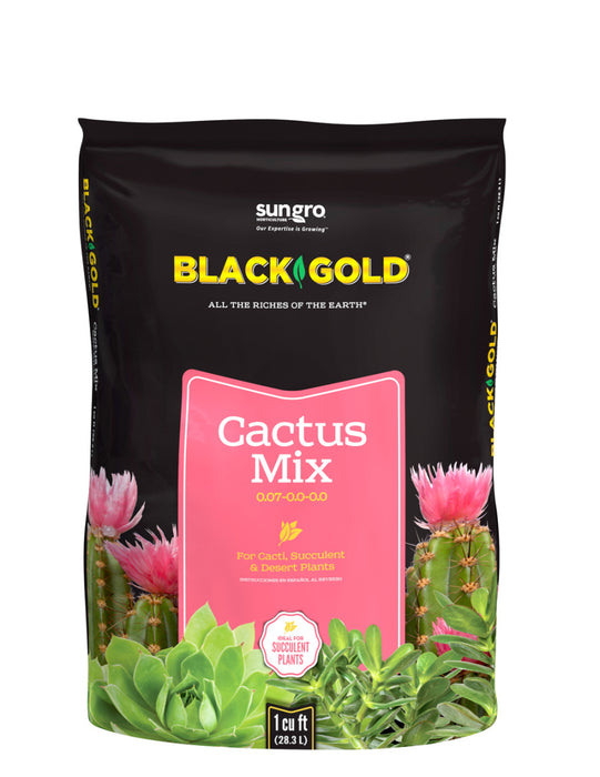 Black Gold Cactus Mix For Cacti Succulent Desert Plants-0.07-0.0-0.0, 1Cuft