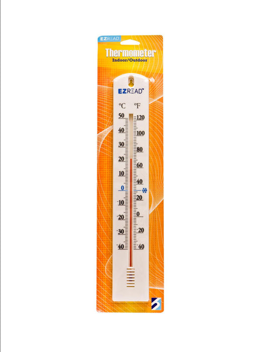 E-Z Read Thermometer-White, 15.5 in