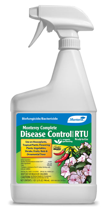 Monterey Complete Disease Control Biofungicide/Bactericide Organic-RTU, 32 oz