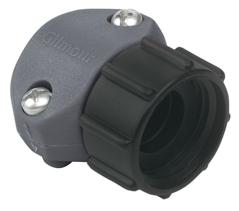 Gilmour Light Duty Clamp Repair Poly End Hose Coupling-Female, Grey, 5/8In, 3/4 in