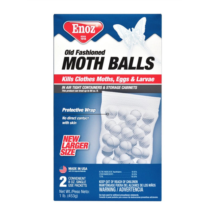Enoz Old Fashioned Moth Balls-24oz Box, 3 - 8Oz pkets