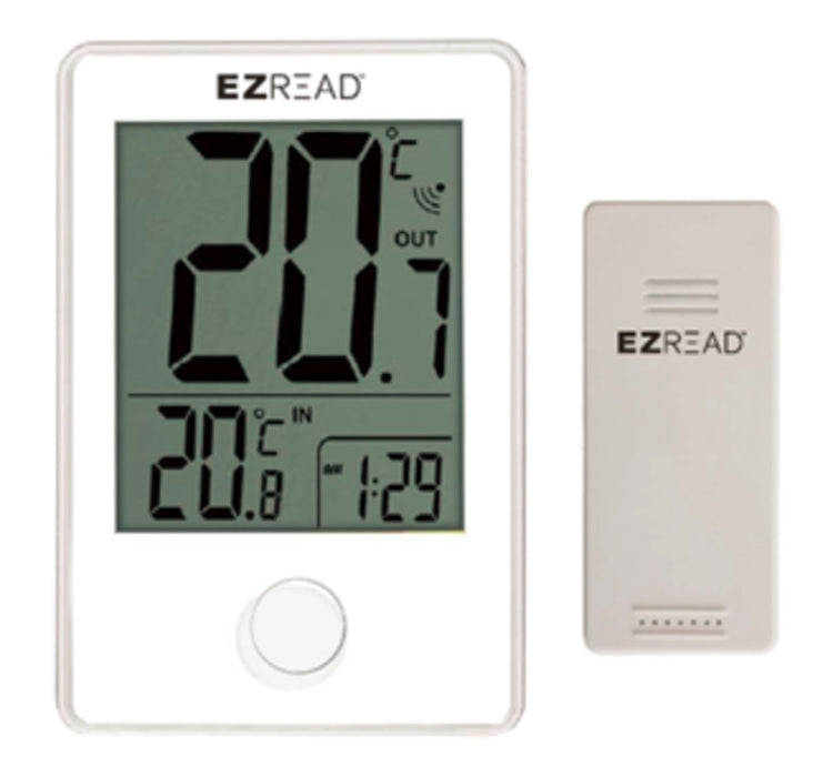 E-Z Read Digital Thermometer with Clock-One Size