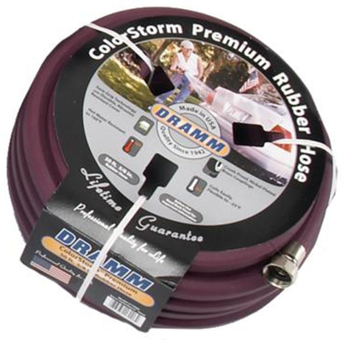 Dramm ColorStorm Premium Rubber Hose-Berry, 5/8In X 50 ft
