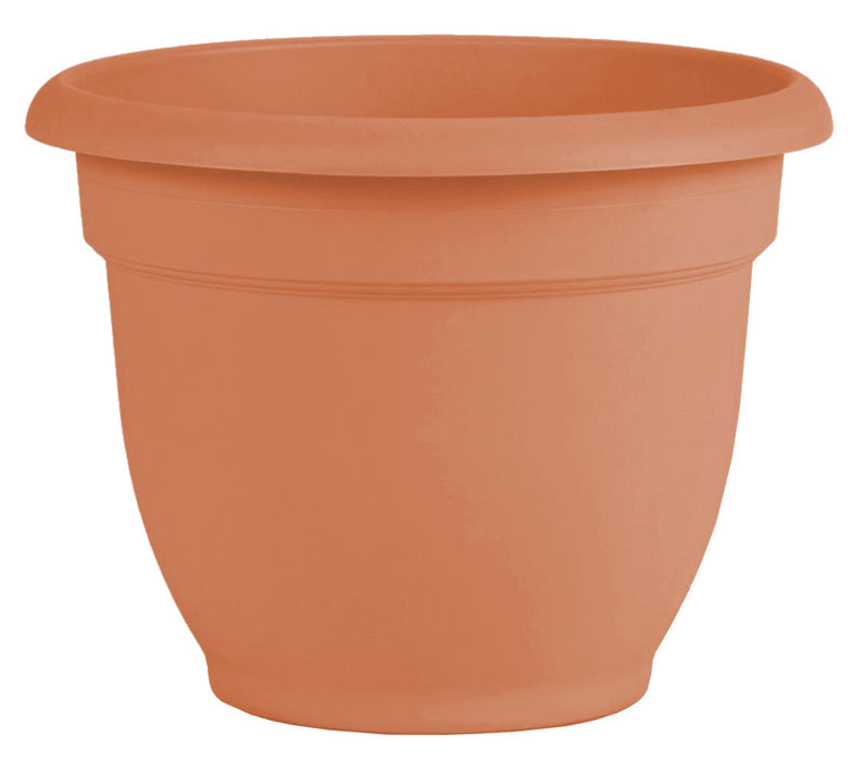 Bloem Ariana Planter with Grid-Muted Terra Cotta, 16 in