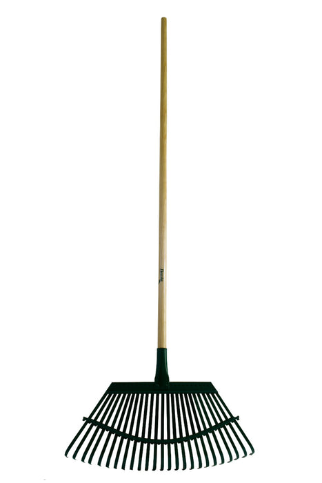 Flexrake Lawn Rake with 19in Flex-Steel Head with Wood Handle-48 in