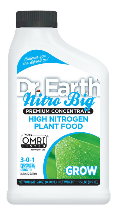 Dr. Earth Nitro Big Plant Food Concentrate 3-0-1-24 oz